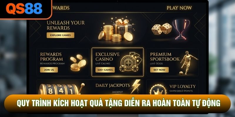 Quy trình kích hoạt quà tặng diễn ra hoàn toàn tự động Quy trình kích hoạt quà tặng diễn ra hoàn toàn tự động